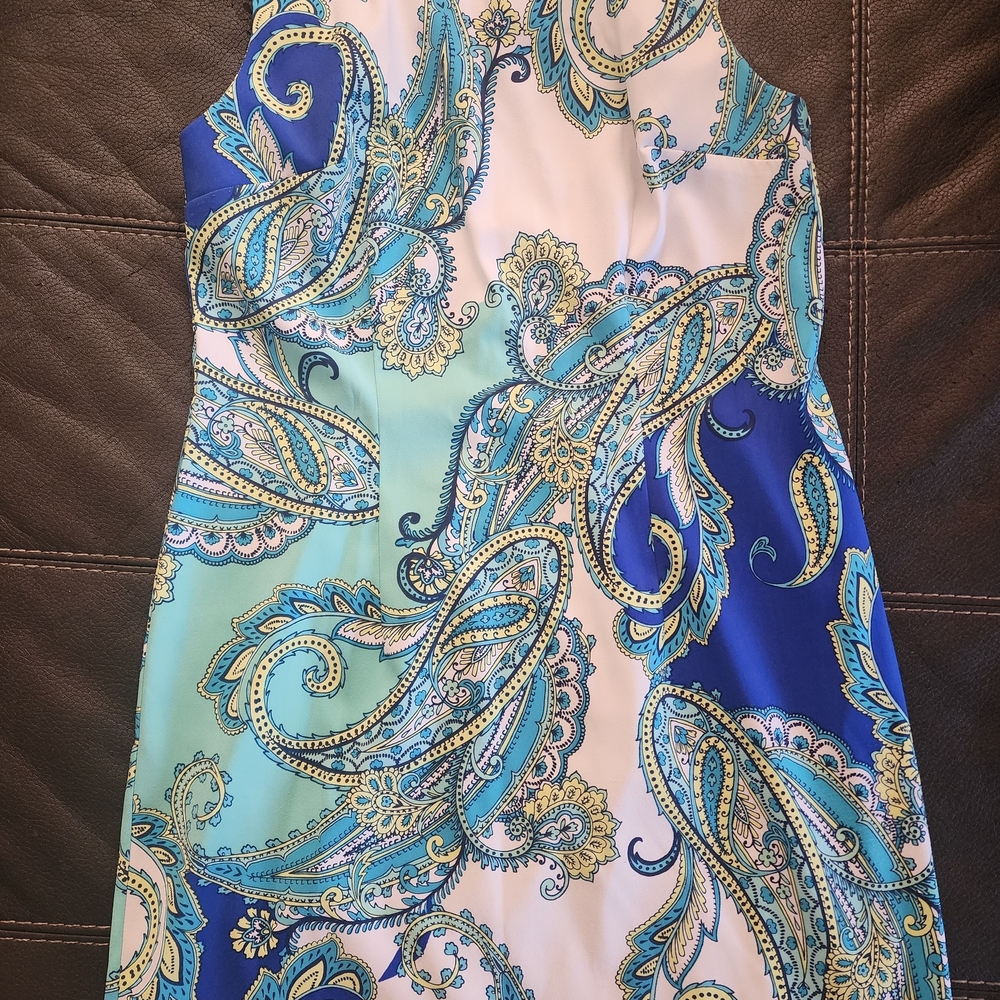 Alyx Blue and Green Patterned Dress